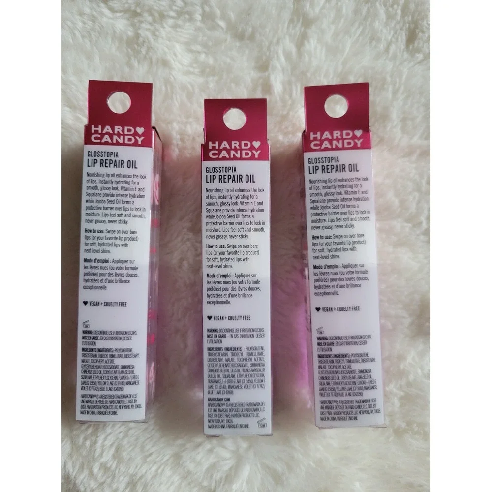 Hard Candy Glosstopia Lip Repair Oil Berry Divine 5033 0.17 fl oz Lot of 3 New